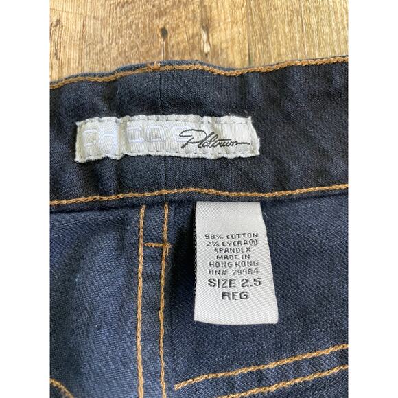 Chico's Platinum Jean dark blue wash Jewel embellished Bootcut size 2.5 14 - Picture 4 of 11